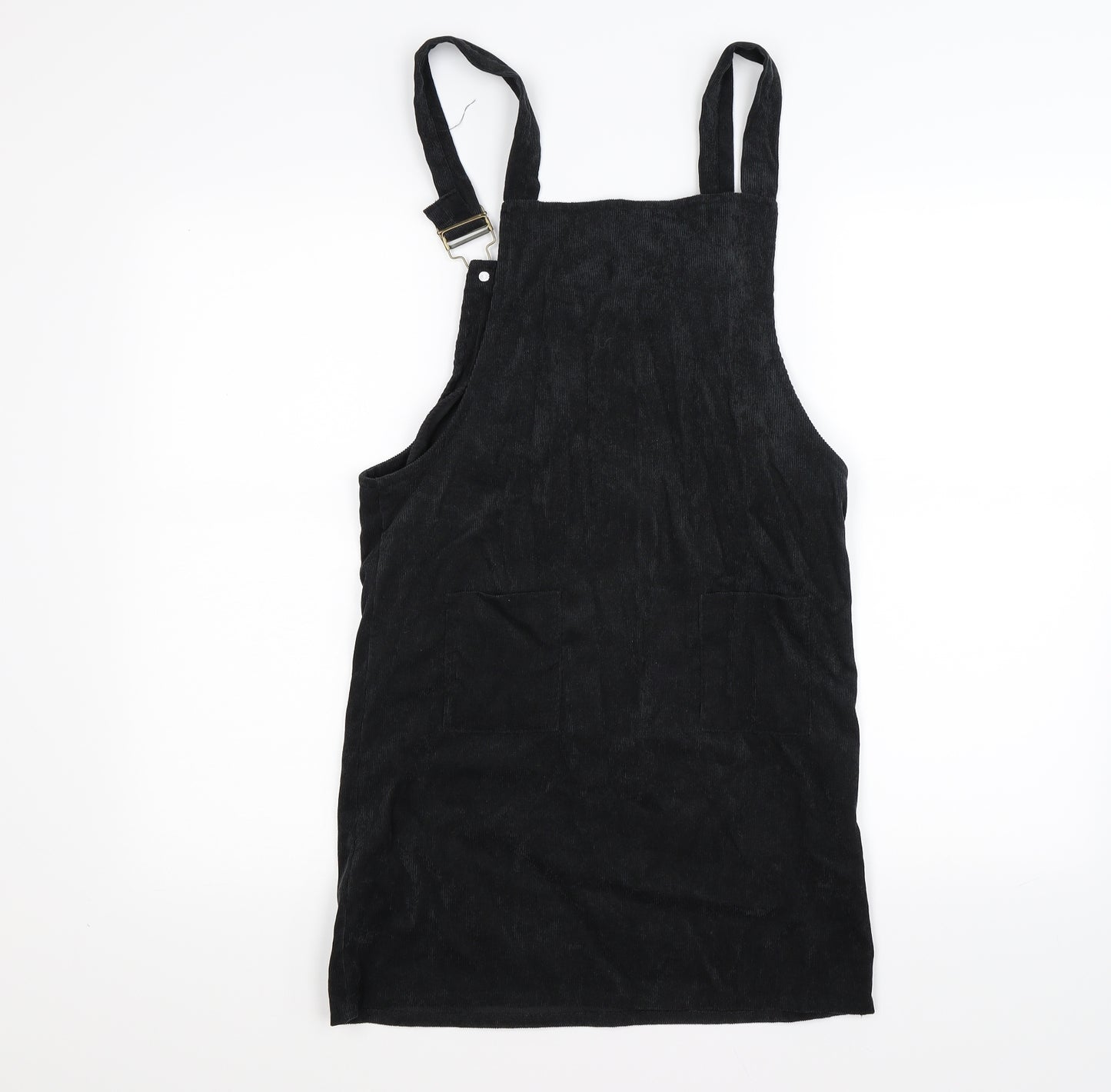 Preworn Womens Blue Striped Corduroy Pinafore/Dungaree Dress  Size S