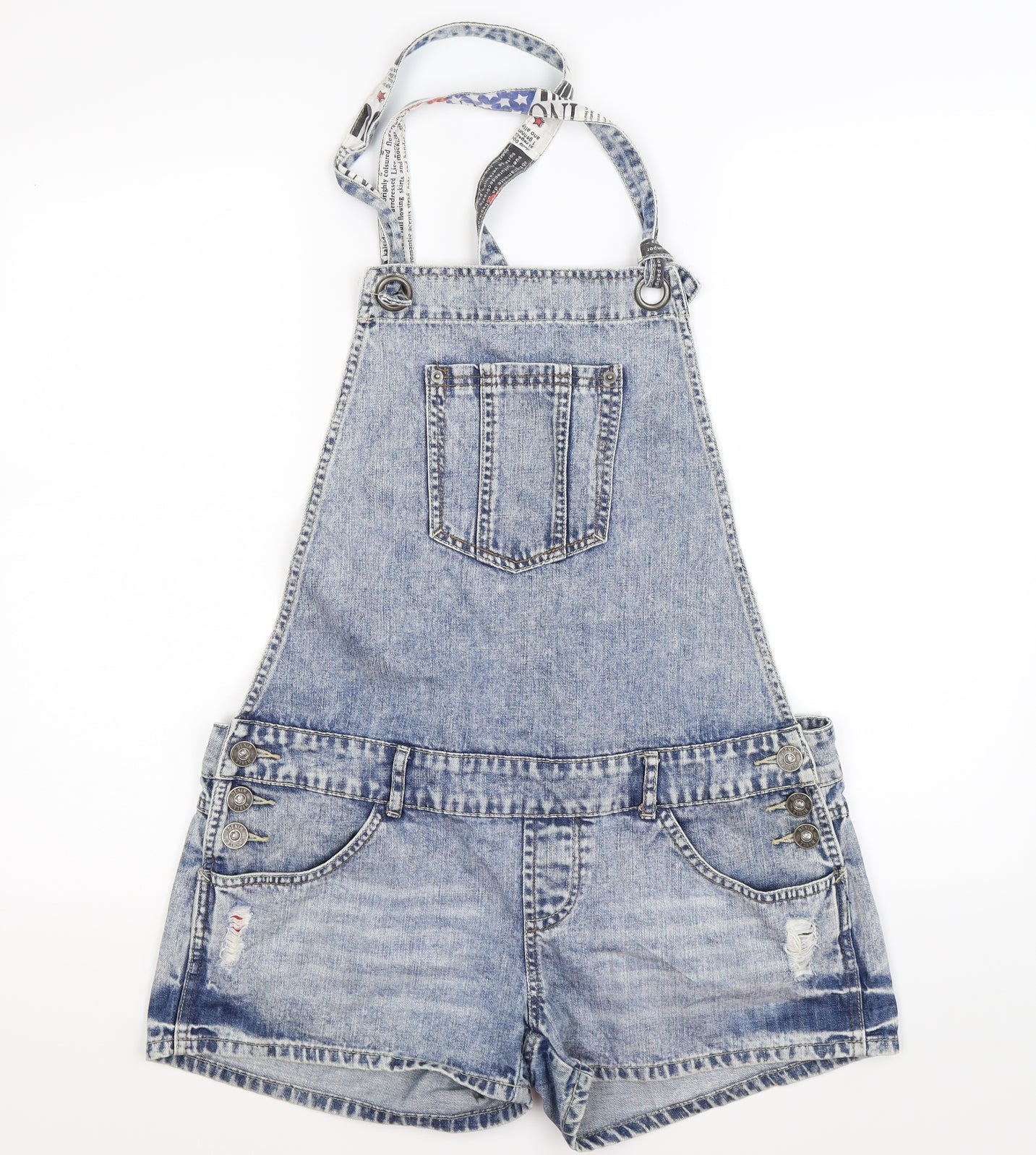 Marshall Jeans Womens Blue  Denim Dungaree One-Piece Size 14