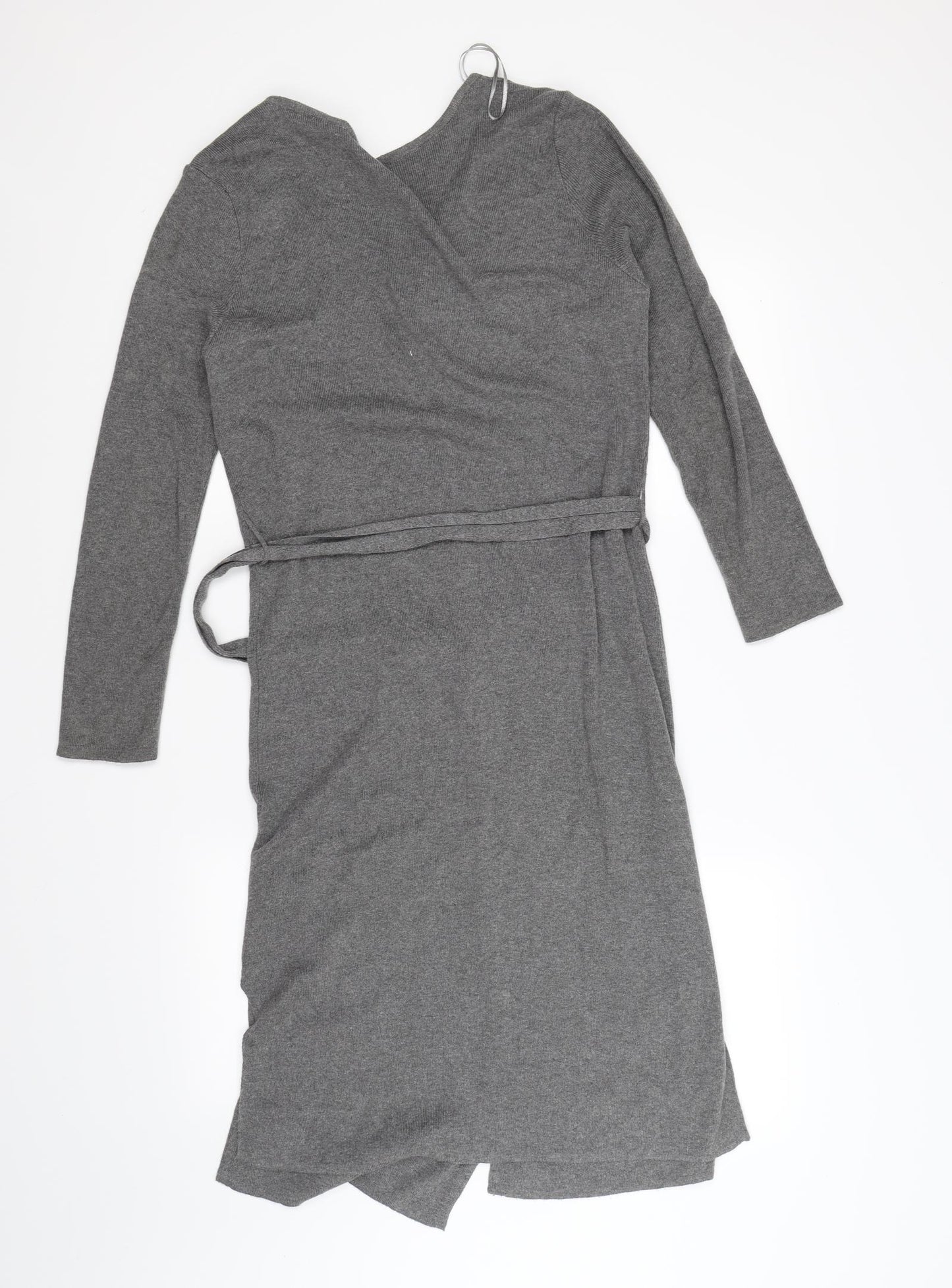 TU Womens Grey  Knit Cardigan Jumper Size 12