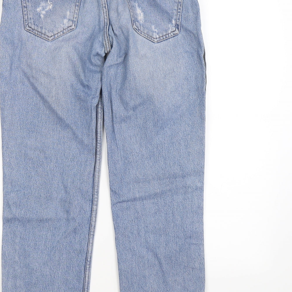 Mango Womens Blue  Denim Skinny Jeans Size 8 L26 in - stripes