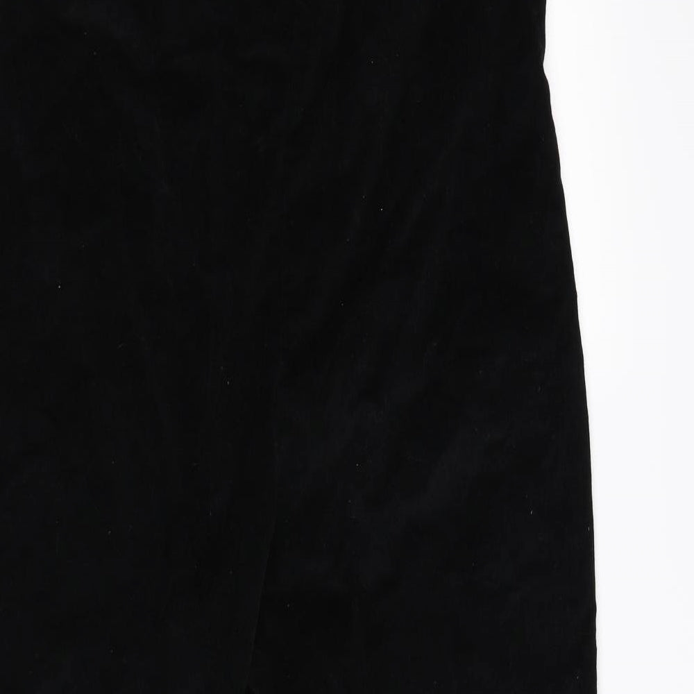 lucy & Yak Womens Black  Corduroy Dungaree One-Piece Size M  - organic