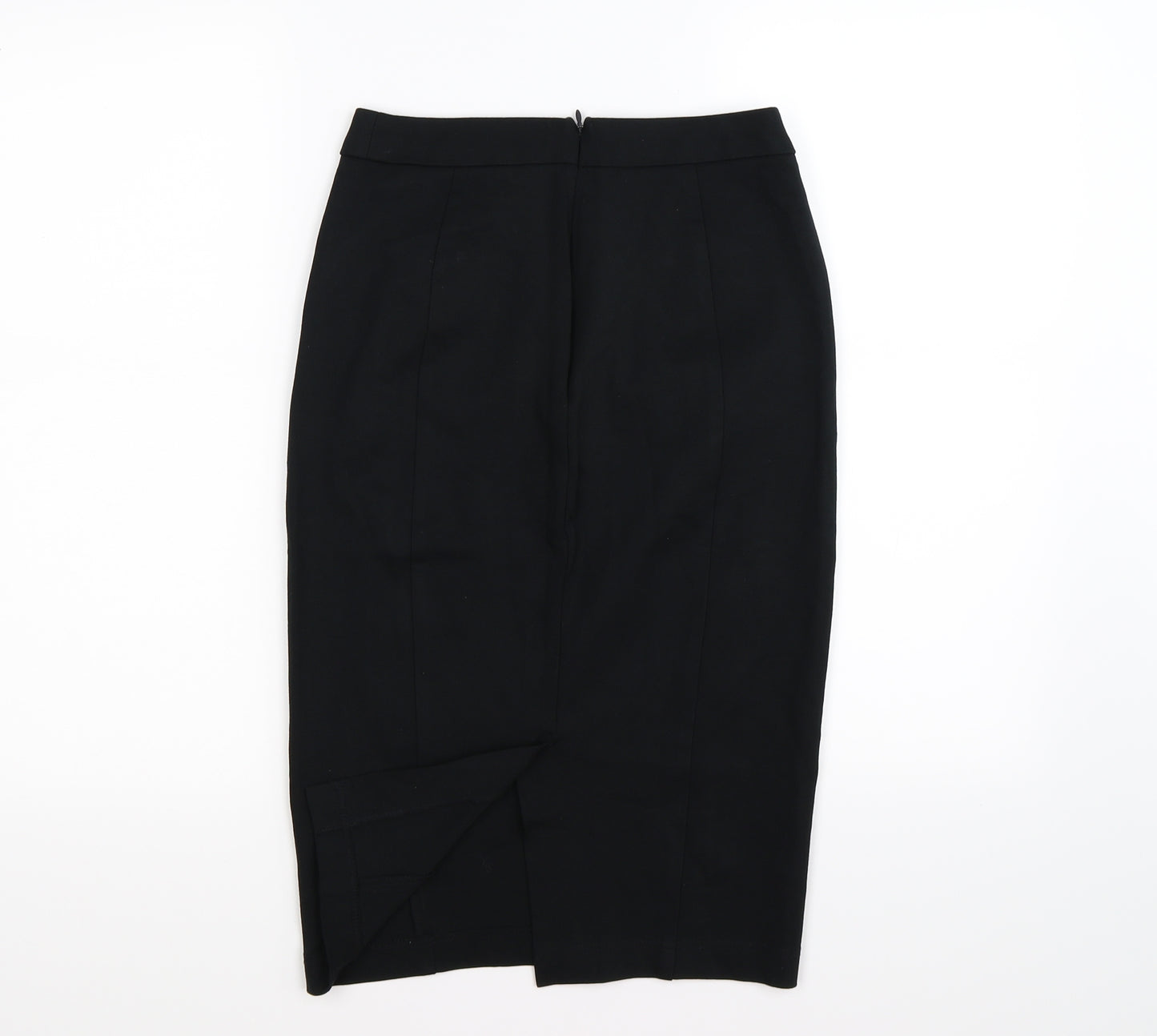 Marks and Spencer Womens Black   Peasant Skirt Size 8  - work office formal