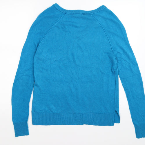 Sweet Romeo Womens Blue  Knit Pullover Jumper Size S
