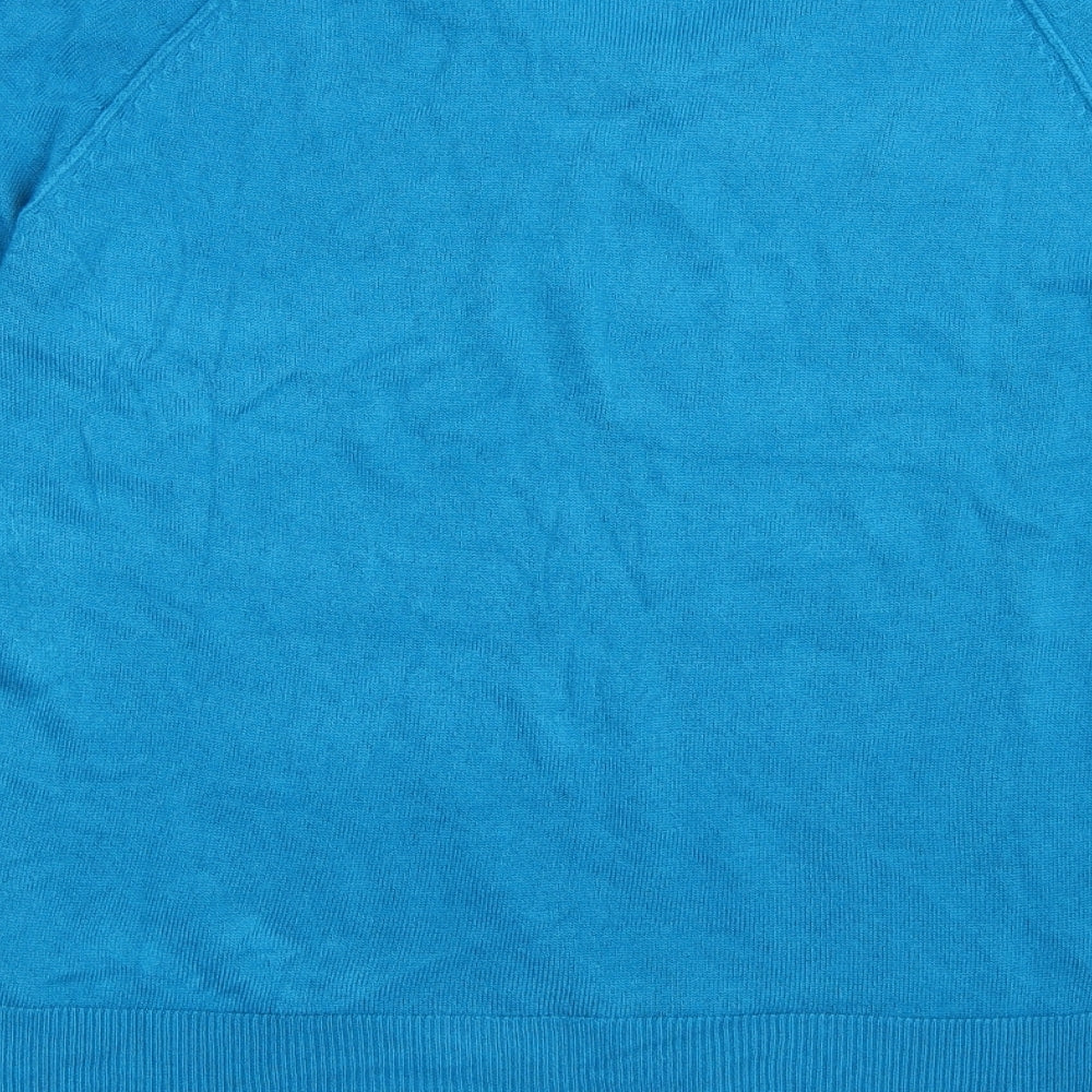Sweet Romeo Womens Blue  Knit Pullover Jumper Size S