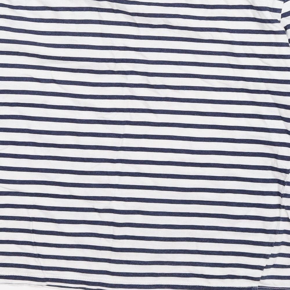H&M Boys Blue Striped  Basic T-Shirt Size 6-7 Years  - new york