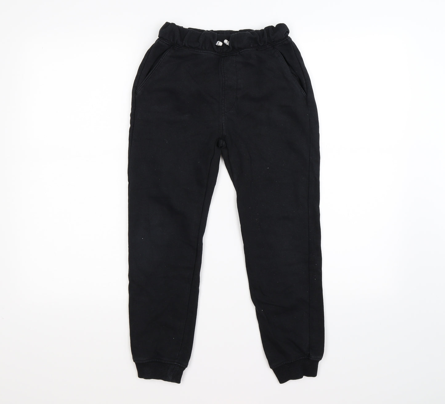 Zara Boys Black  Jersey Jogger Trousers Size 9 Years