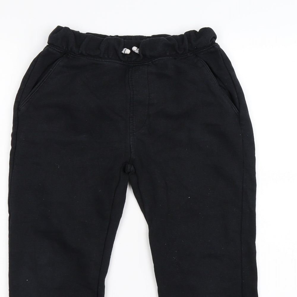 Zara Boys Black  Jersey Jogger Trousers Size 9 Years