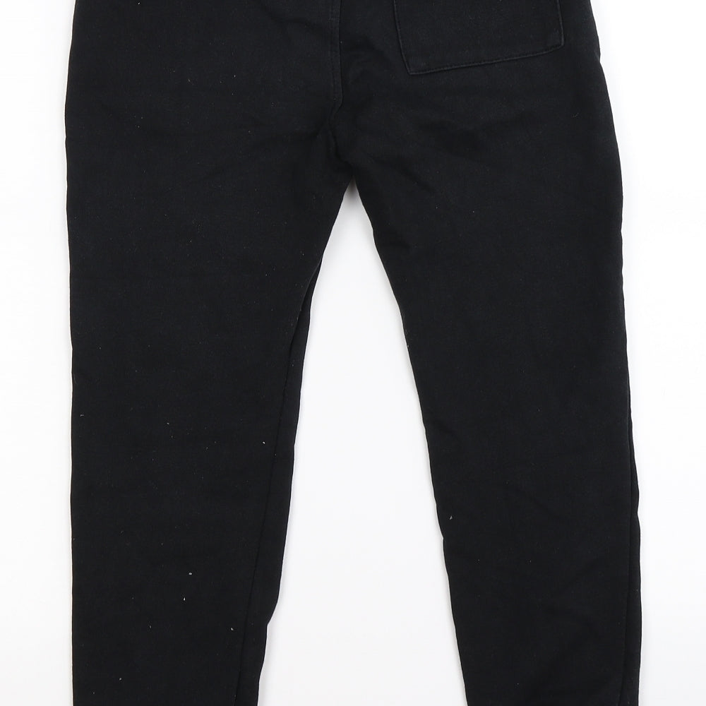 Zara Boys Black  Jersey Jogger Trousers Size 9 Years