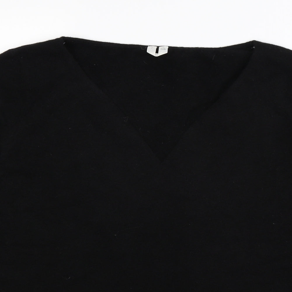 Arket Womens Black  Knit Pullover Jumper Size L