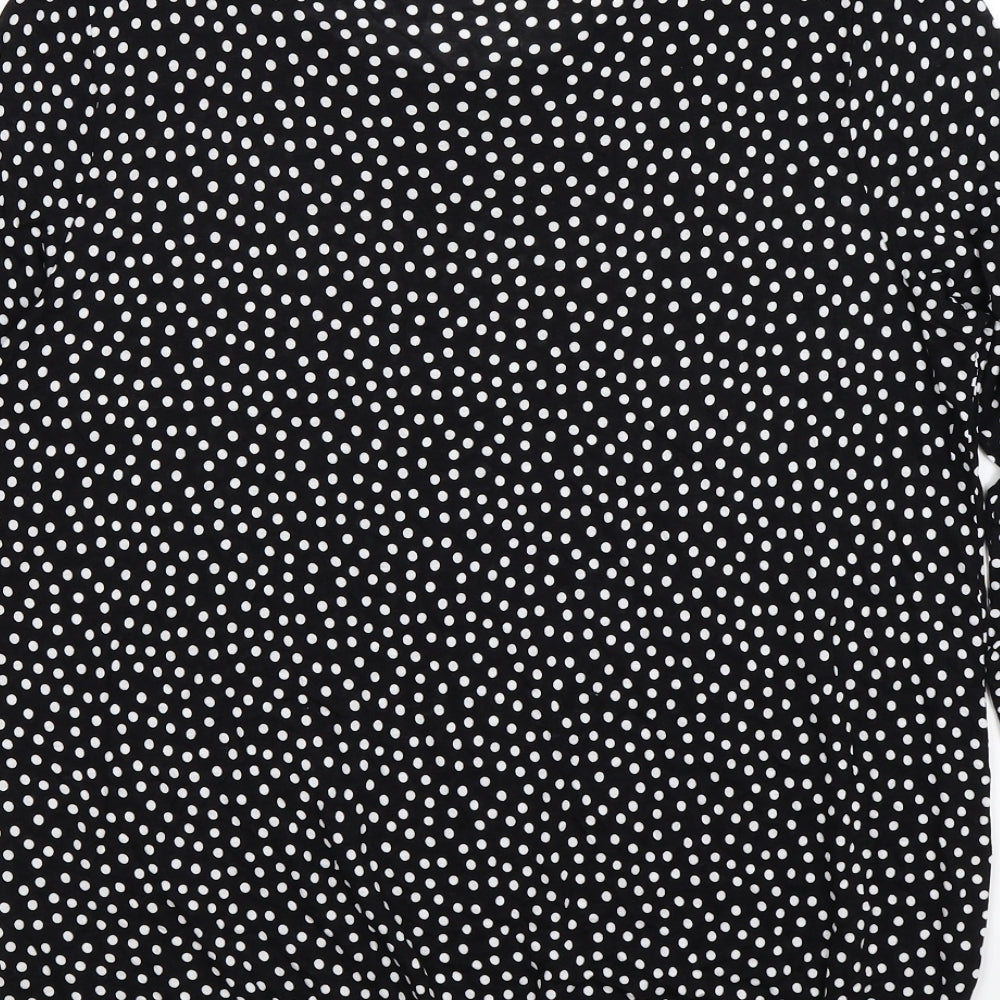 George Womens Black Polka Dot  Tunic T-Shirt Size 20