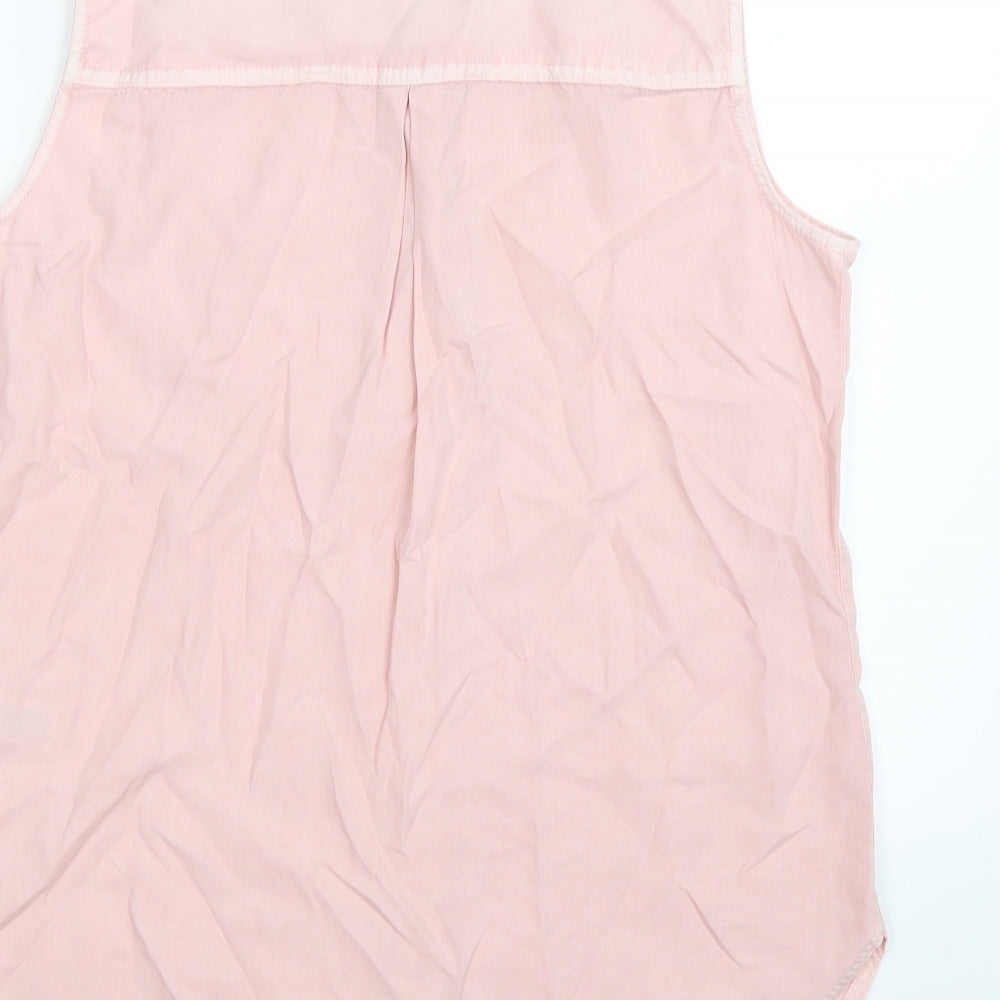 Marks and Spencer Womens Pink  Denim Basic Blouse Size 12