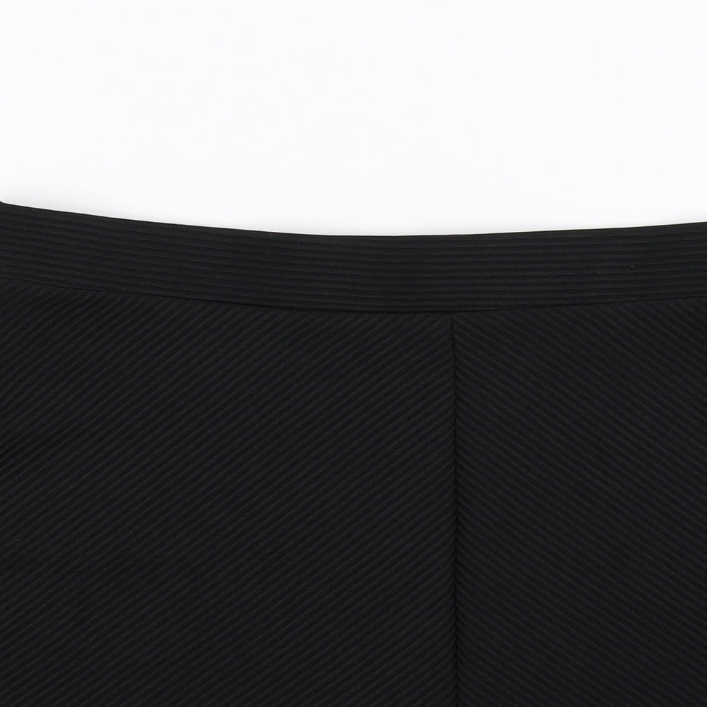 Atmosphere Womens Black Striped  Flare Skirt Size 10