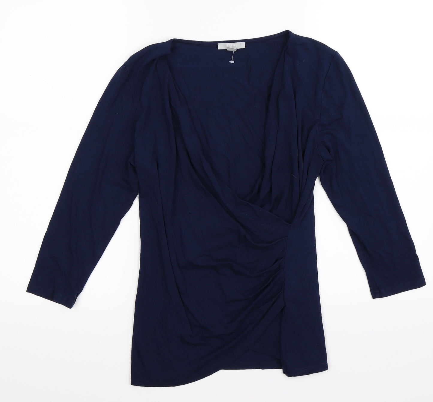 Pure Womens Blue   Wrap Blouse Size 14