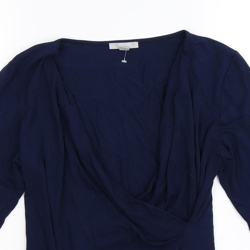 Pure Womens Blue   Wrap Blouse Size 14