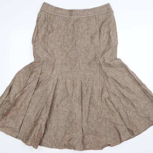 Olsen Womens Beige   Trumpet Skirt Size 14