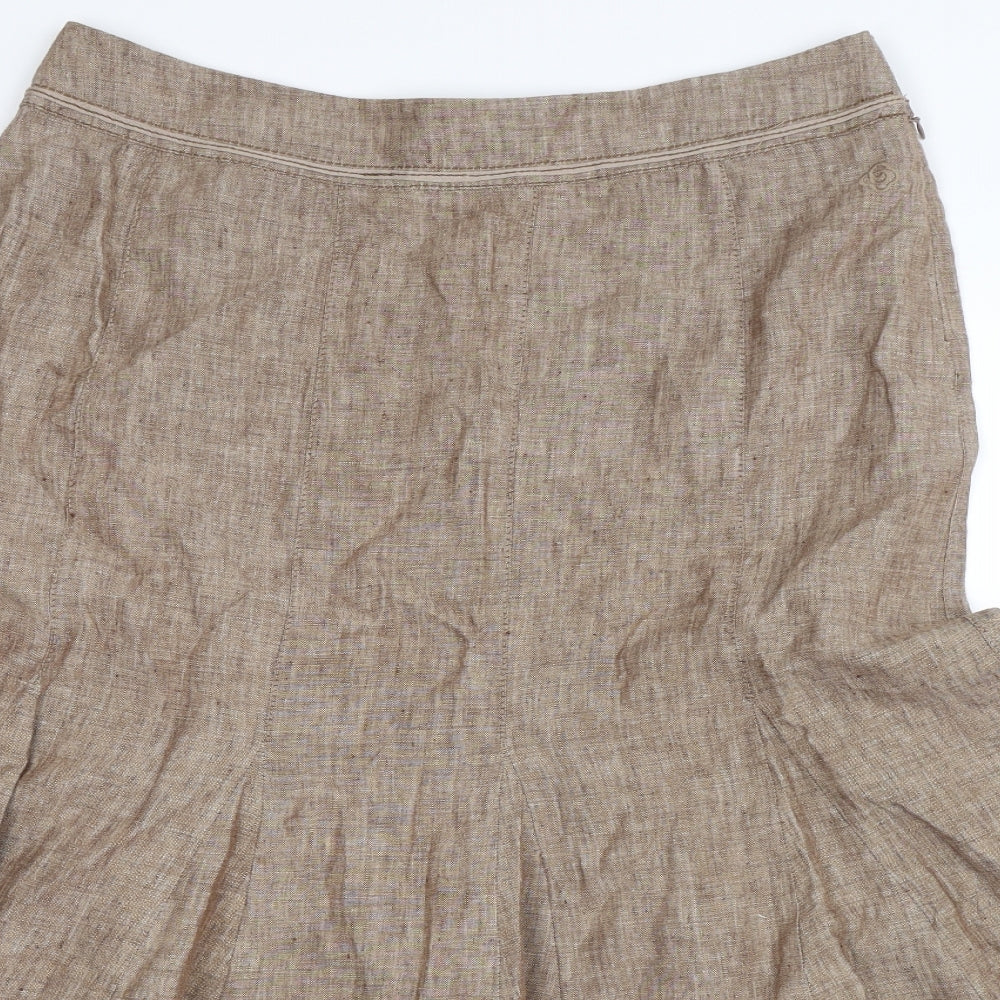 Olsen Womens Beige   Trumpet Skirt Size 14