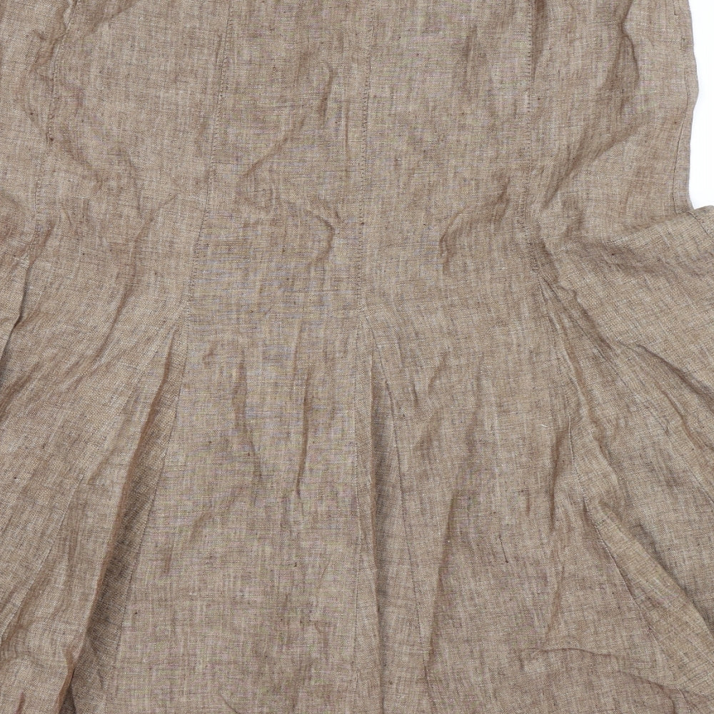 Olsen Womens Beige   Trumpet Skirt Size 14