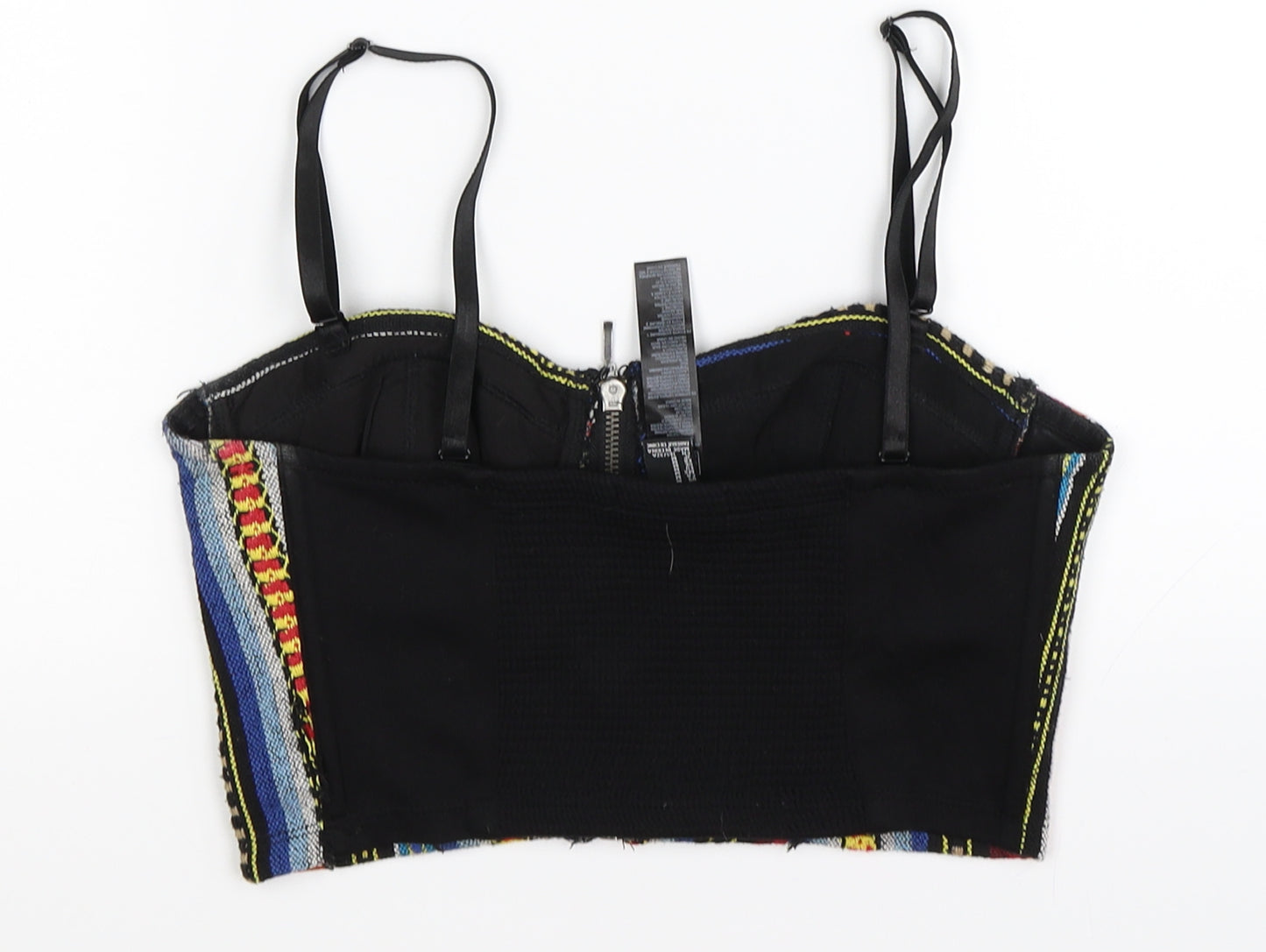 FOREVER 21 Womens Black Geometric  Cropped Tank Size M  - Bralette