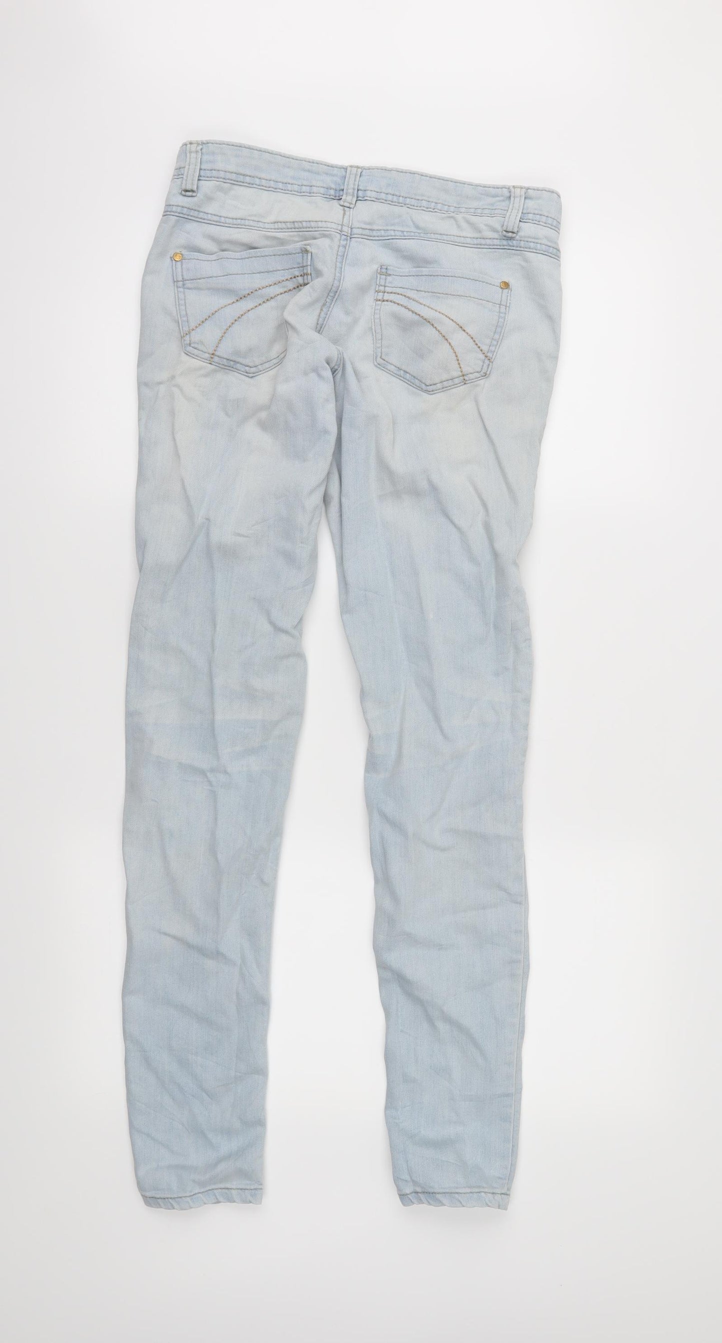 Denim & Co. Womens Blue   Skinny Jeans Size 8 L30 in