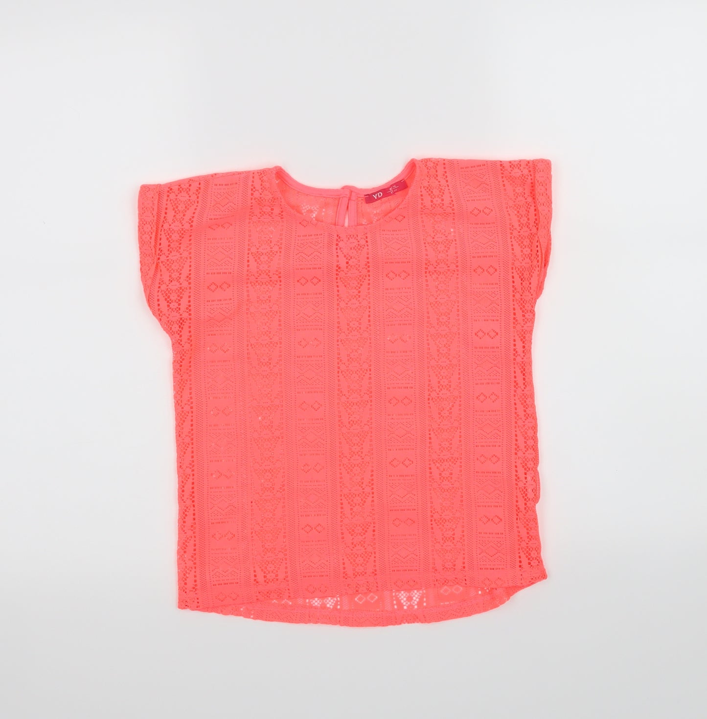 YD Girls Pink   Basic T-Shirt Size 8-9 Years