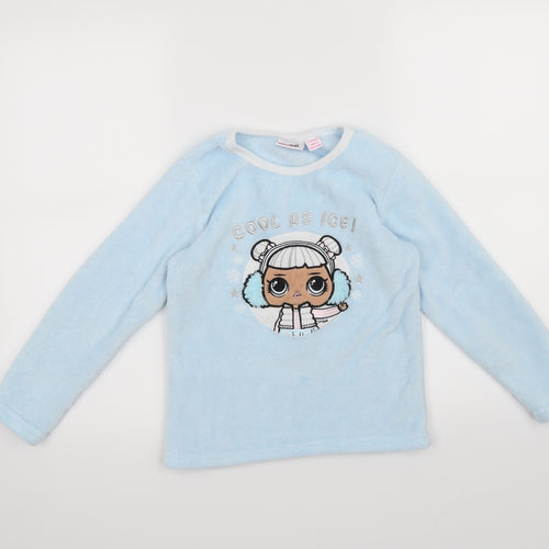 Primark Girls Blue Solid  Top Pyjama Top Size 7-8 Years