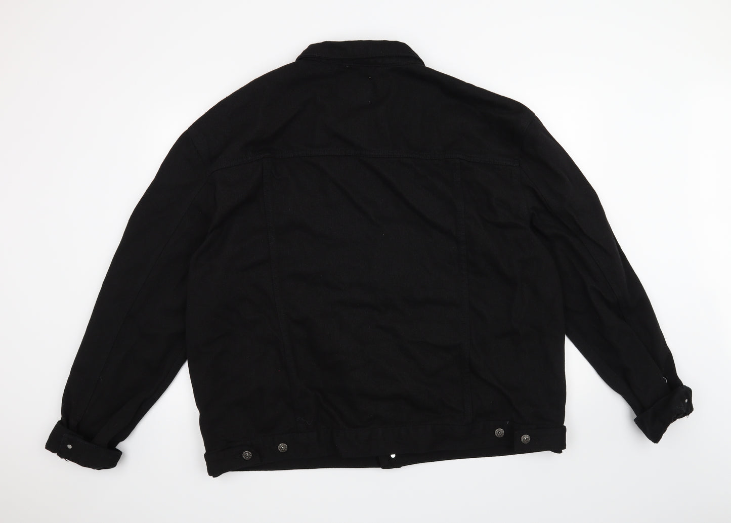 Duke Jeans Mens Black   Jacket  Size 4XL