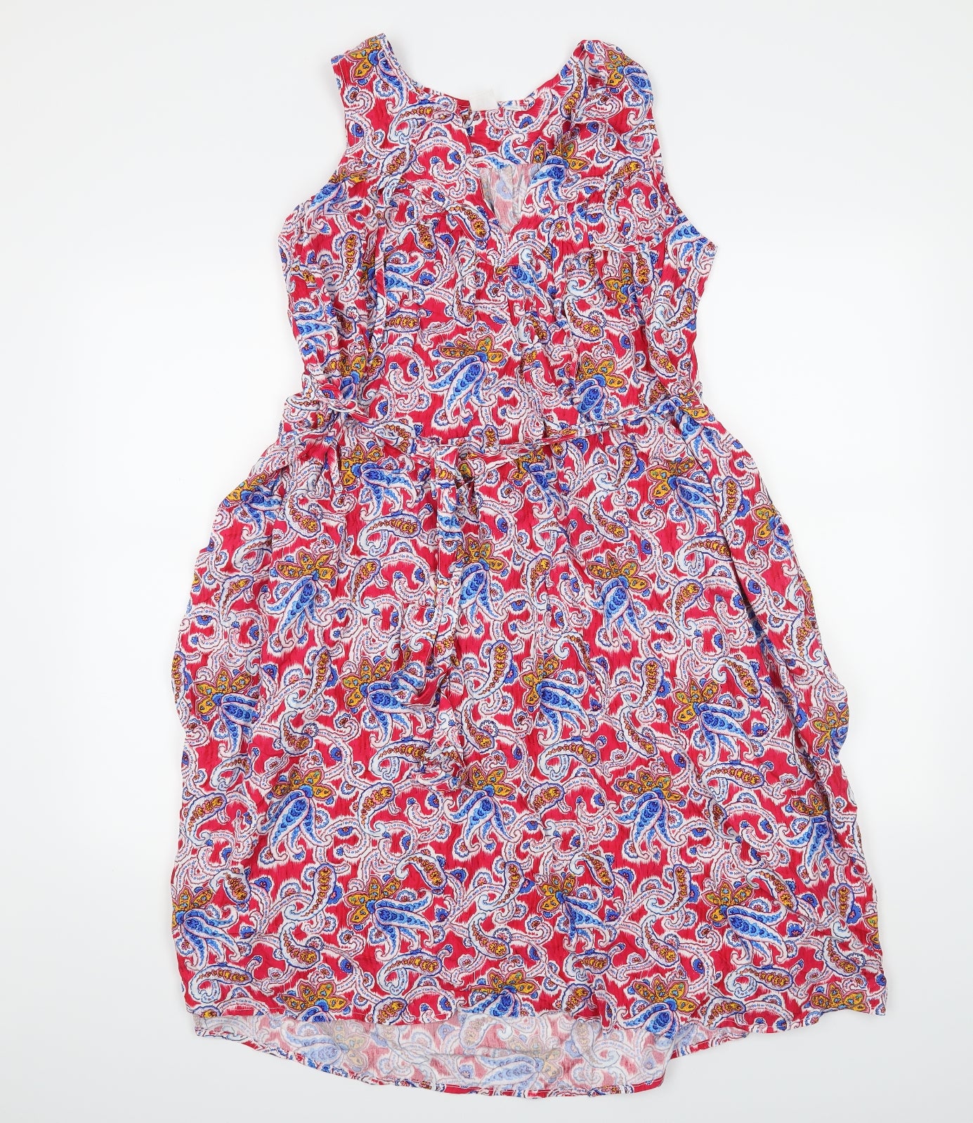 Gap Womens Red Paisley  A-Line  Size M