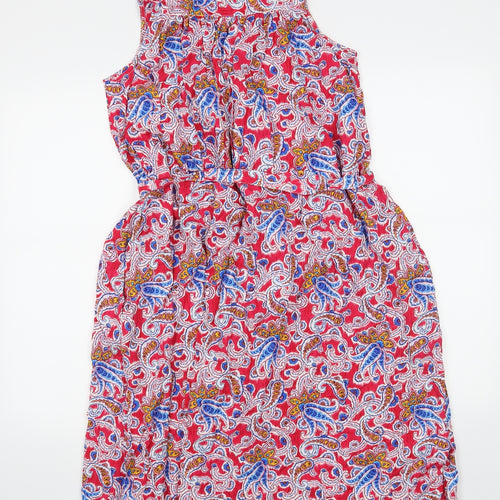 Gap Womens Red Paisley  A-Line  Size M