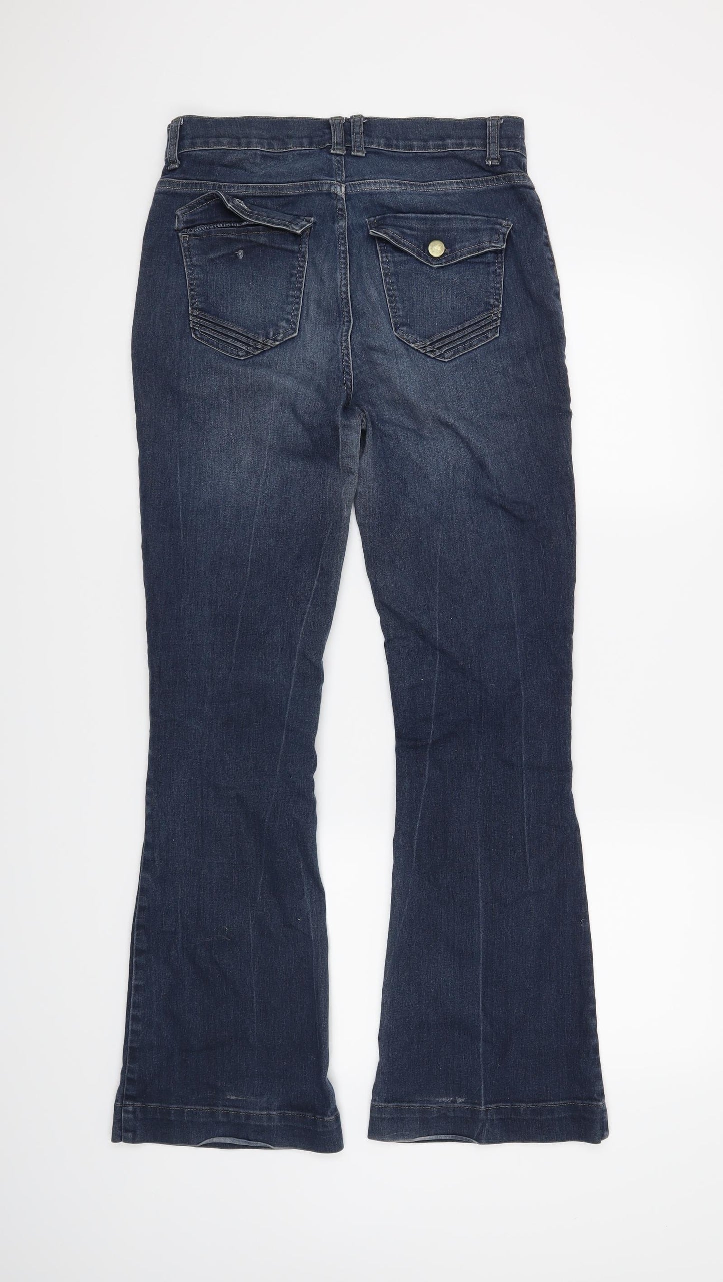 NEXT Womens Blue   Flared Jeans Size 12 L29 in