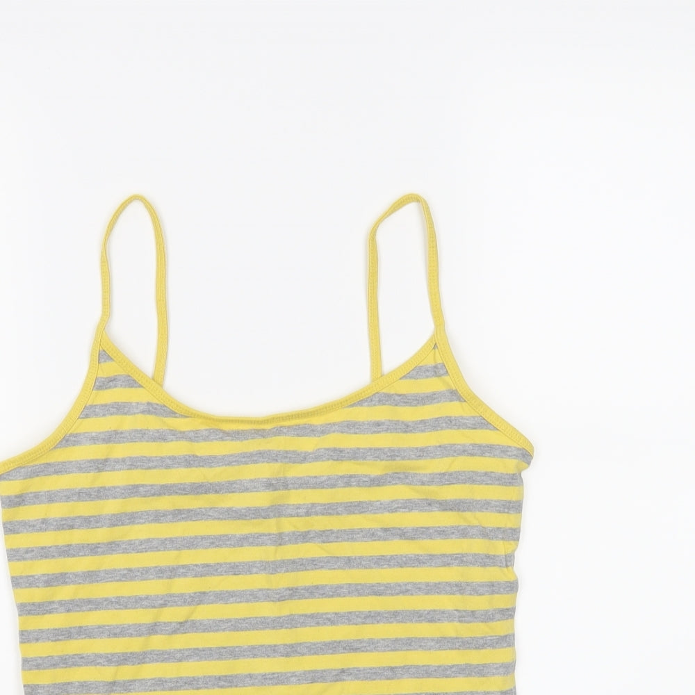 NEXT Womens Yellow Striped  Basic Tank Size 12