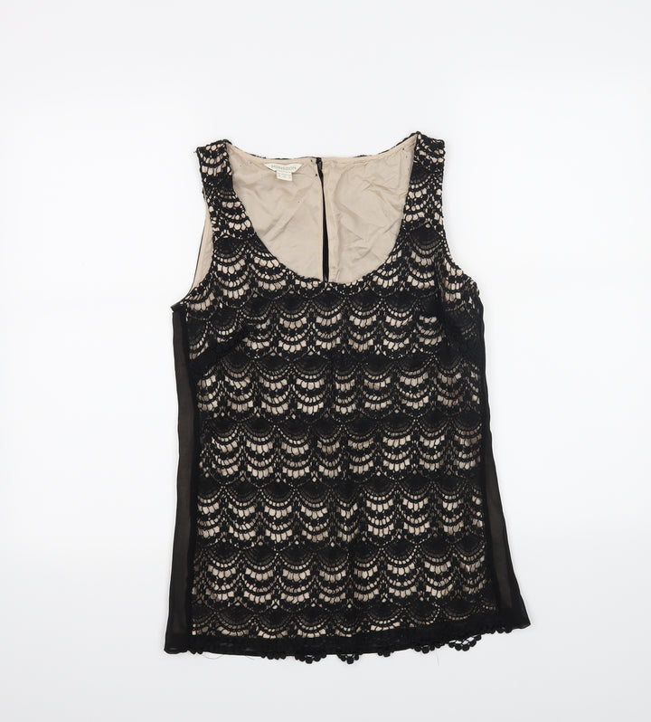 Monsoon Womens Black Basic Tank Size 8