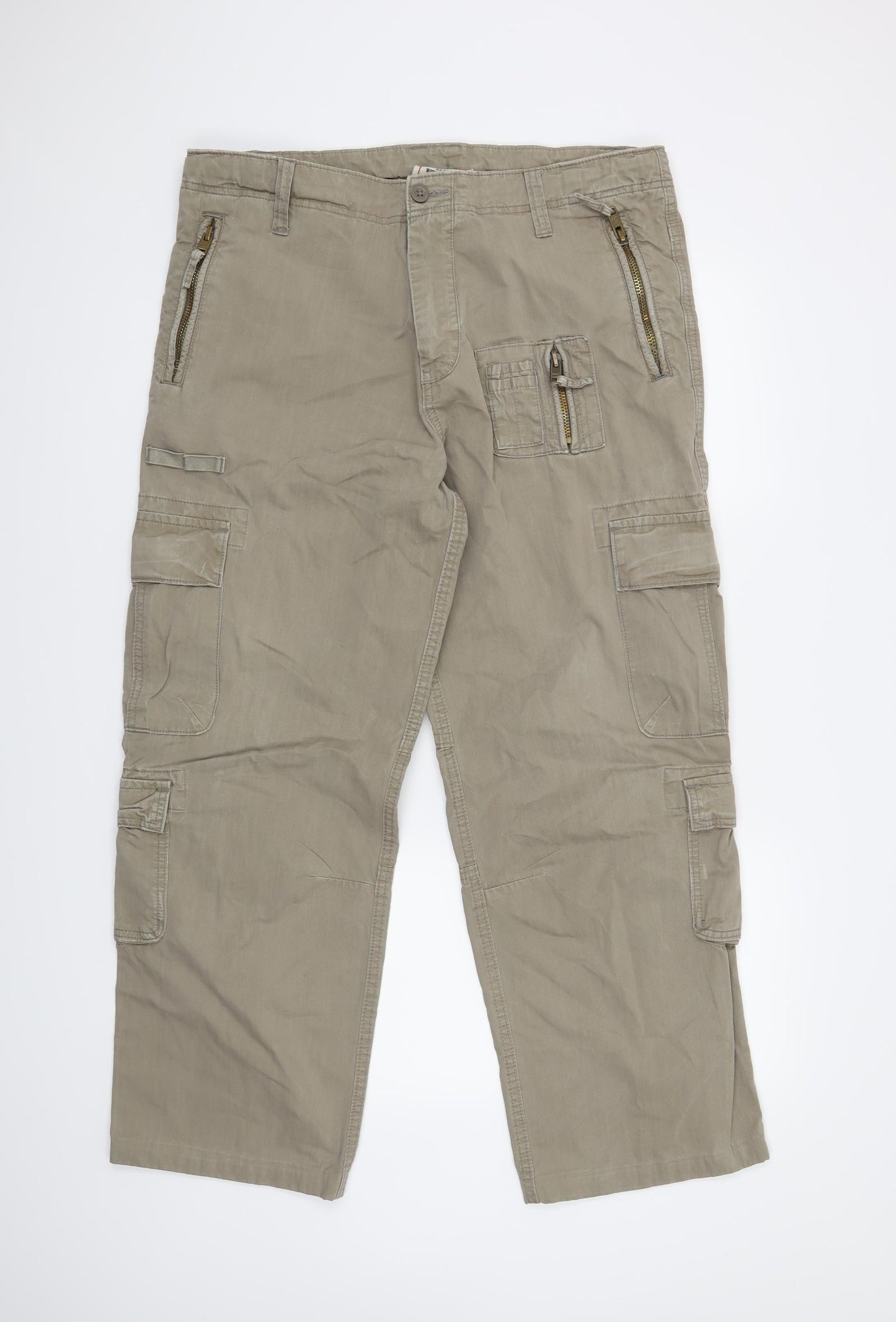 NEXT Womens Beige   Cargo Trousers Size 38 in L36 in