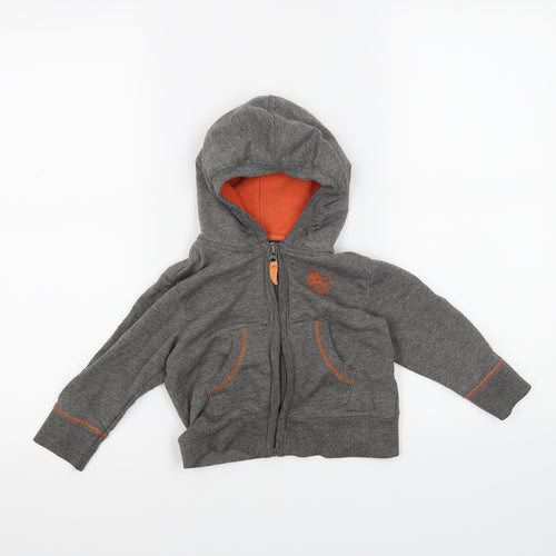 BlueZoo Boys Grey   Full Zip Jumper Size 18-24 Months