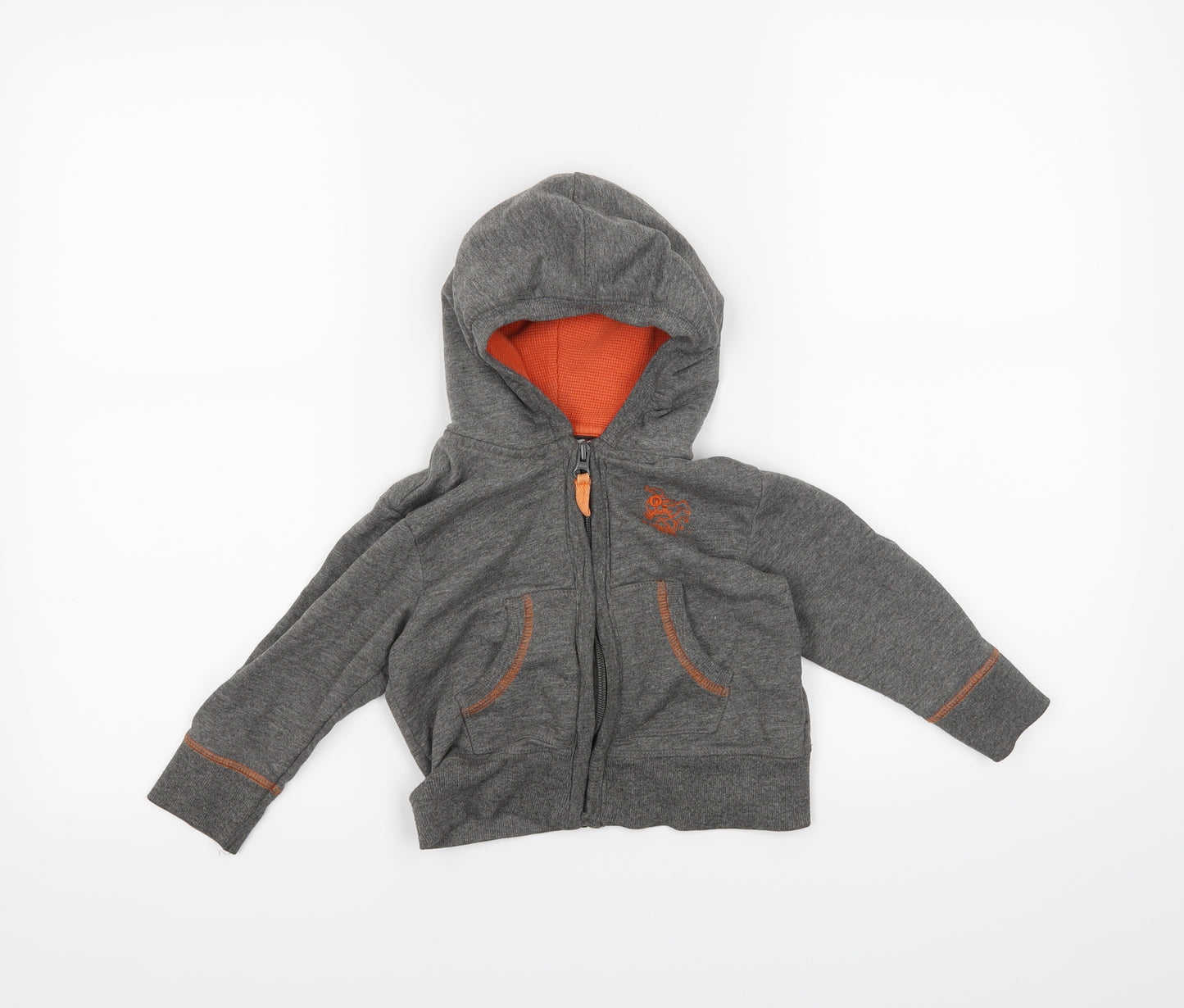 BlueZoo Boys Grey   Full Zip Jumper Size 18-24 Months