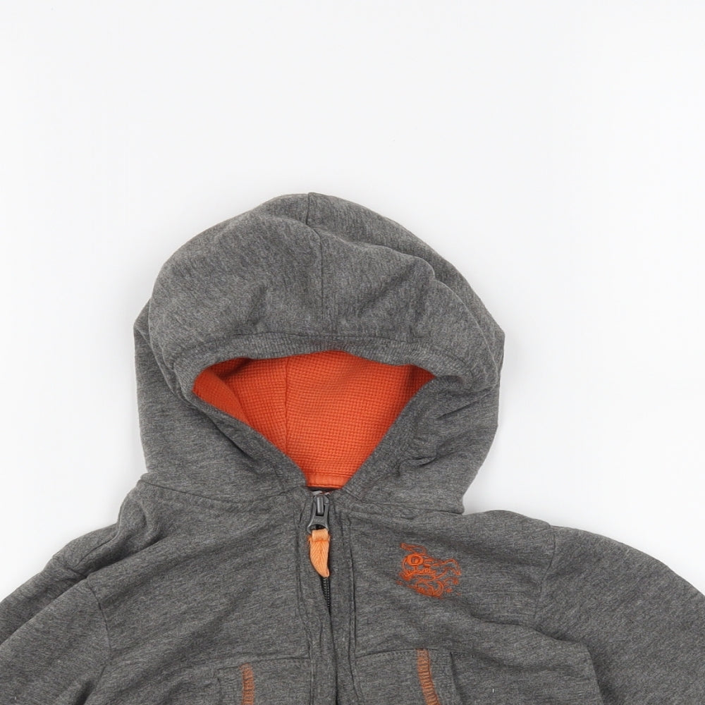 BlueZoo Boys Grey   Full Zip Jumper Size 18-24 Months