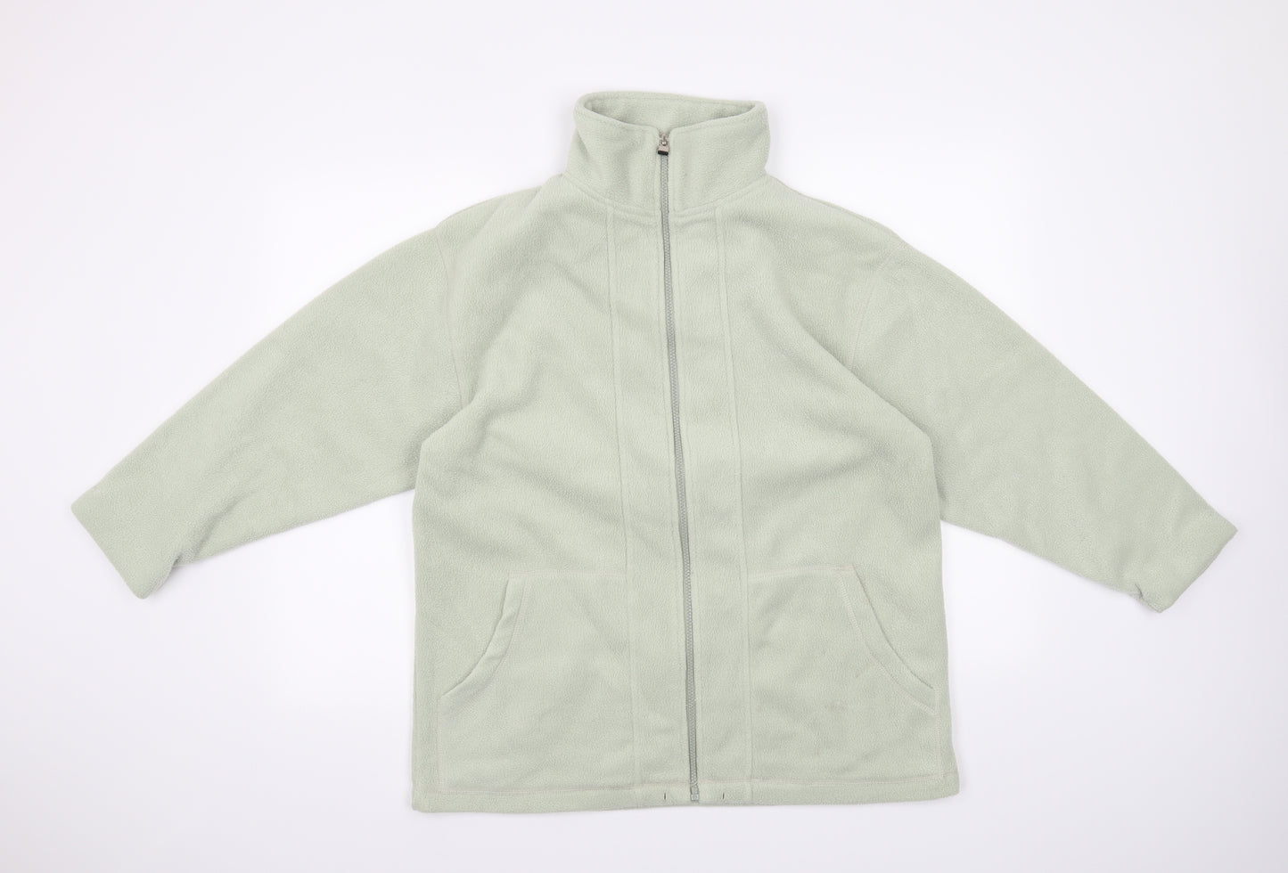 Preworn Womens Green   Full Zip Sweatshirt Size S