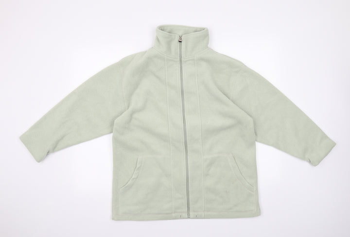 Preworn Womens Green   Full Zip Sweatshirt Size S