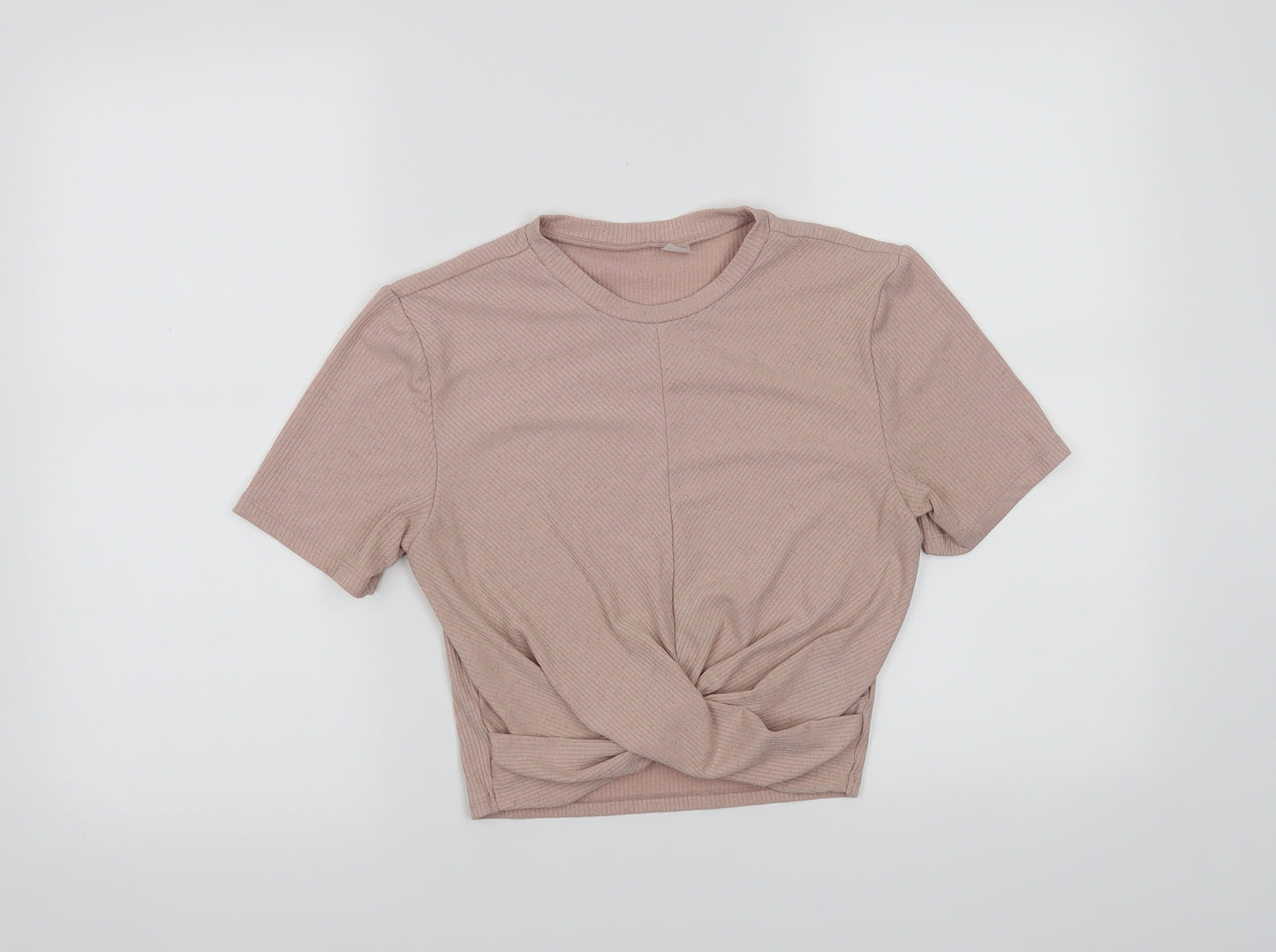 H&M Womens Pink   Cropped T-Shirt Size M