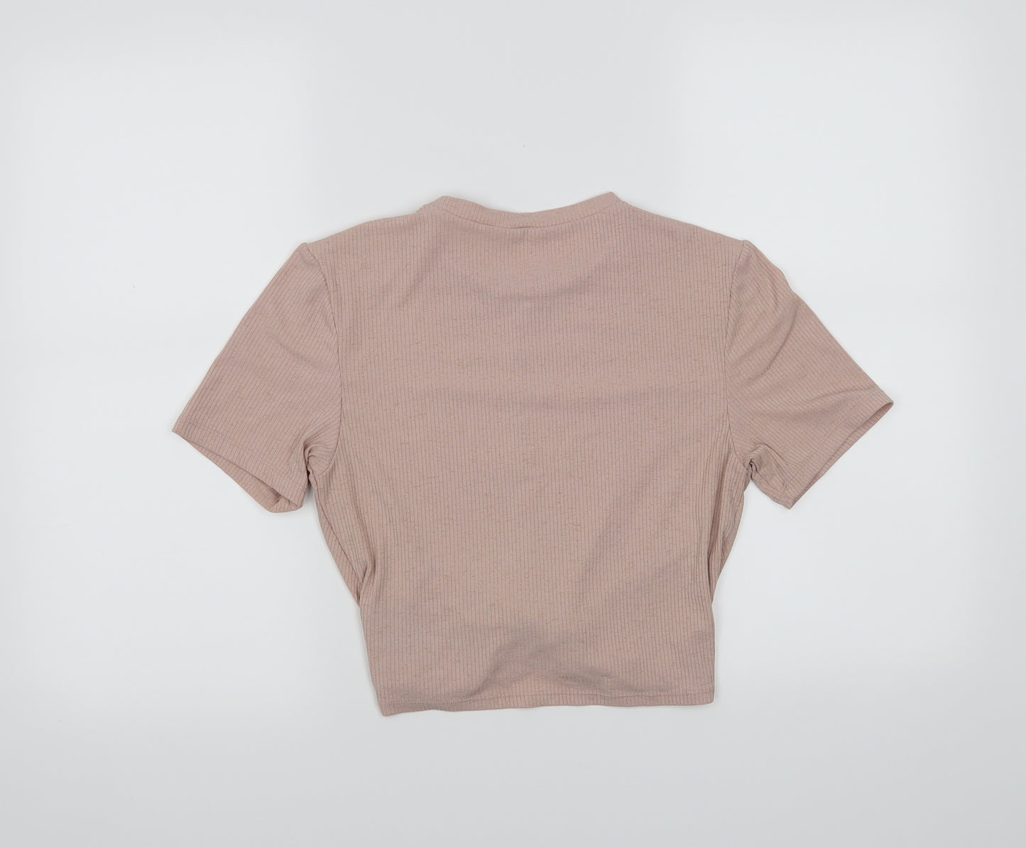 H&M Womens Pink   Cropped T-Shirt Size M