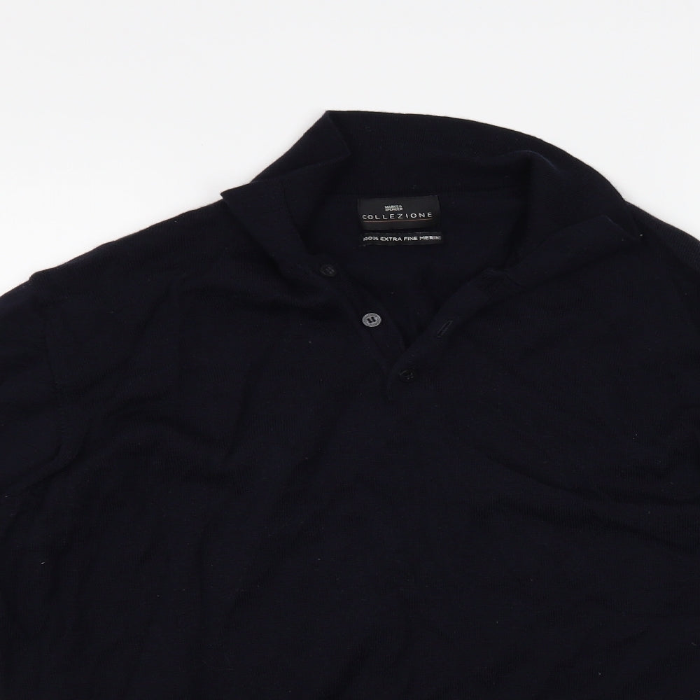 Marks and Spencer Mens Blue   Pullover Jumper Size L