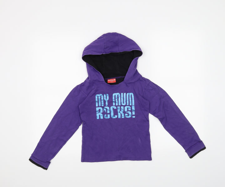 Stardust Girls Purple   Pullover Hoodie Size 5-6 Years