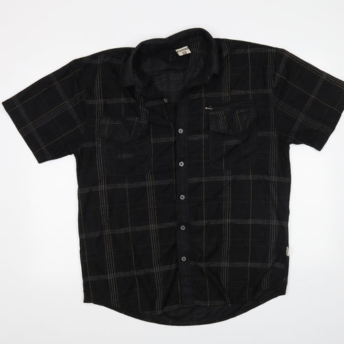 Green G Mens Black    Button-Up Size 2XL