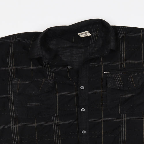 Green G Mens Black    Button-Up Size 2XL