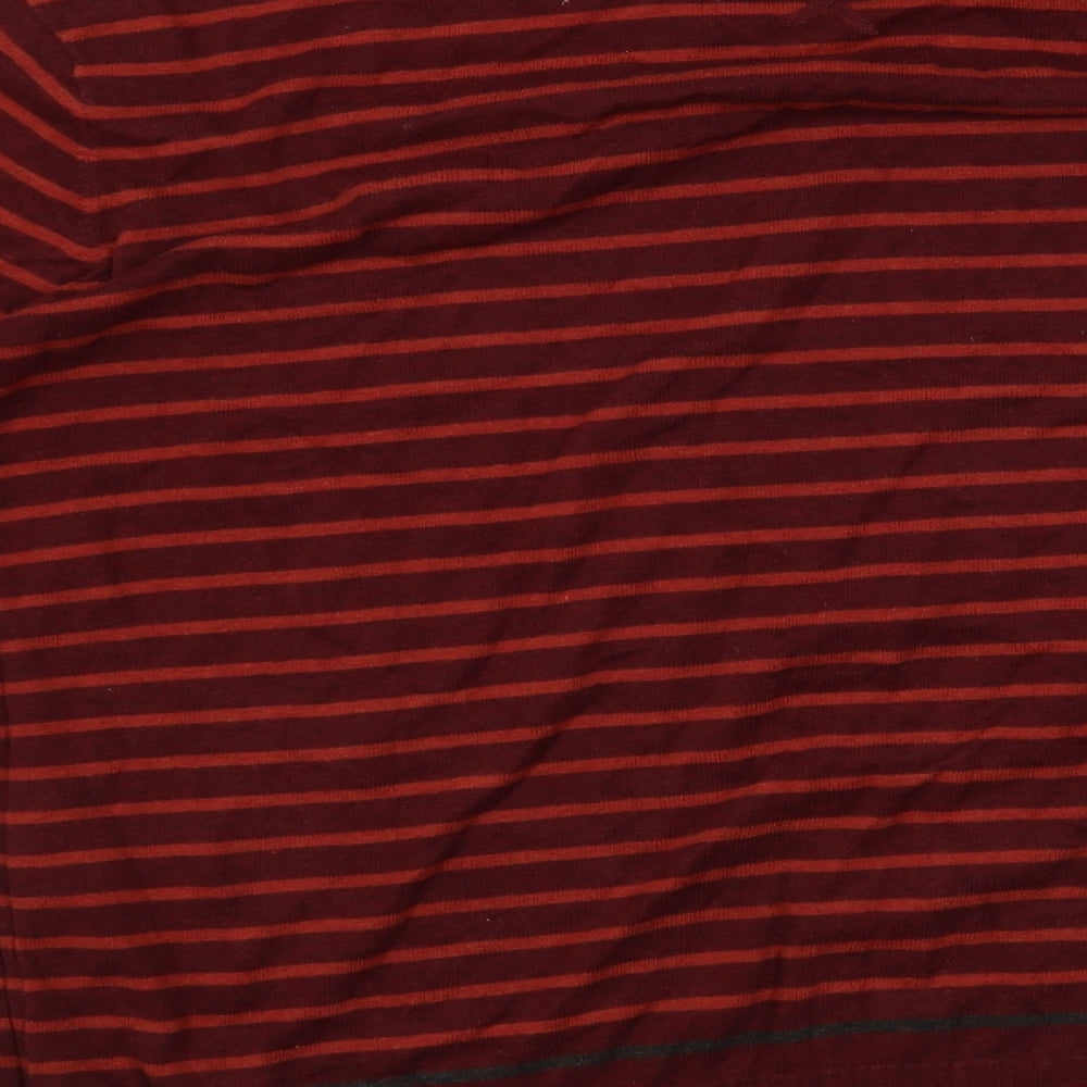 Fat Face Mens Red Striped  Pullover Jumper Size L