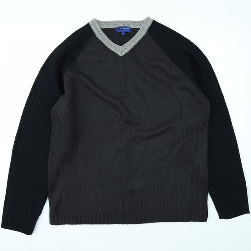 Blackblue Mens Black   Pullover Jumper Size L