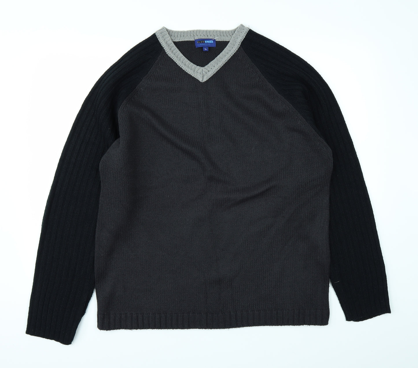 Blackblue Mens Black   Pullover Jumper Size L