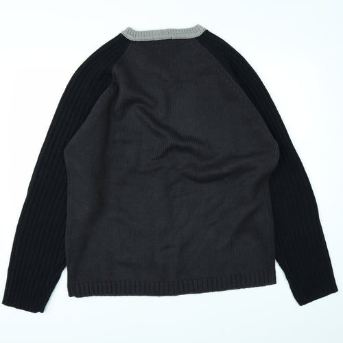 Blackblue Mens Black   Pullover Jumper Size L