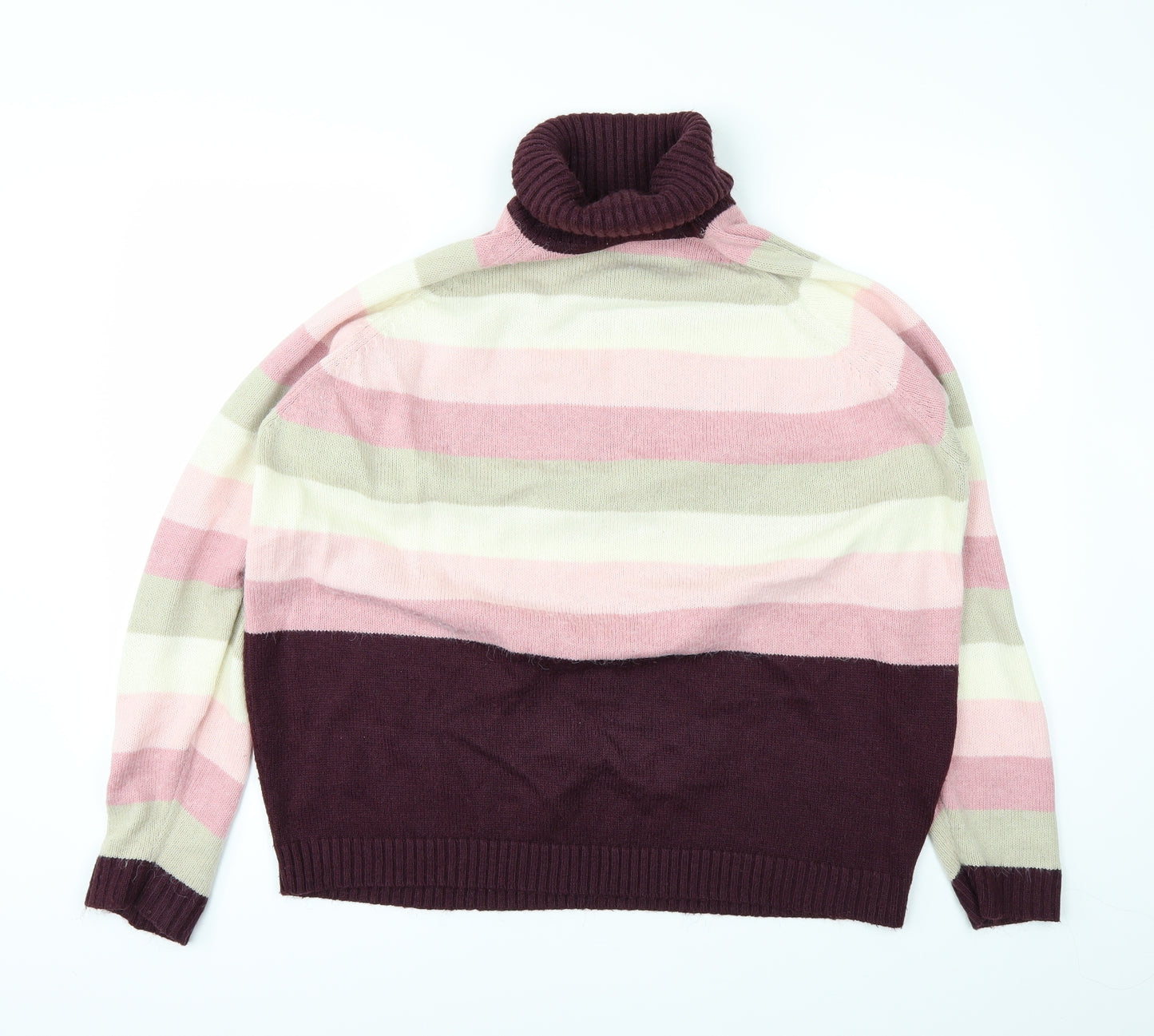 Casual Comfort Womens Pink Striped  Pullover Jumper Size 20