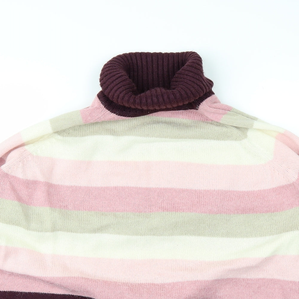 Casual Comfort Womens Pink Striped  Pullover Jumper Size 20