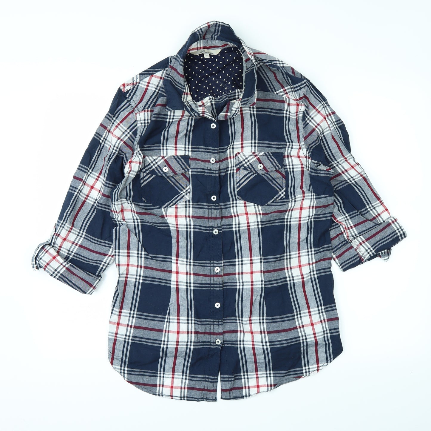 Peacock Ways Mens Blue    Button-Up Size 18